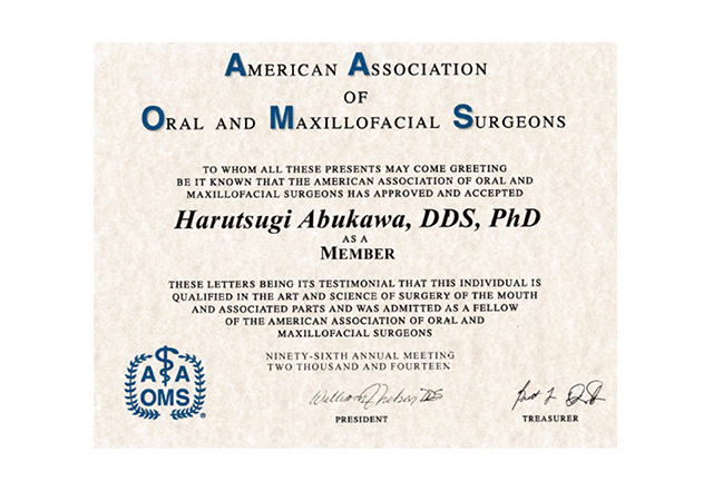 American Association of oral maxillofacial surgeons